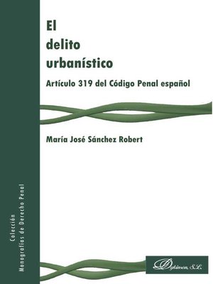 cover image of El delito urbanístico